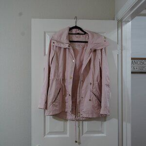 Guess pink raincoat/ windbreaker size medium